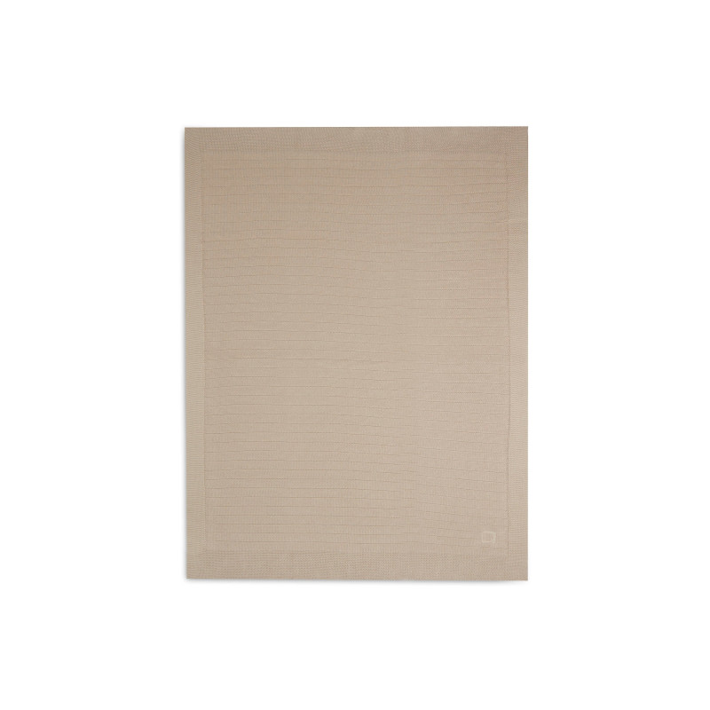 Couverture Lit de Bébé 100x150cm Pure Knit - Nougat - GOTS