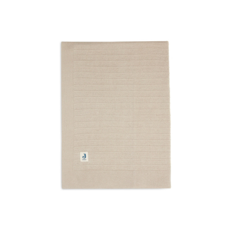 Couverture Lit de Bébé 100x150cm Pure Knit - Nougat - GOTS