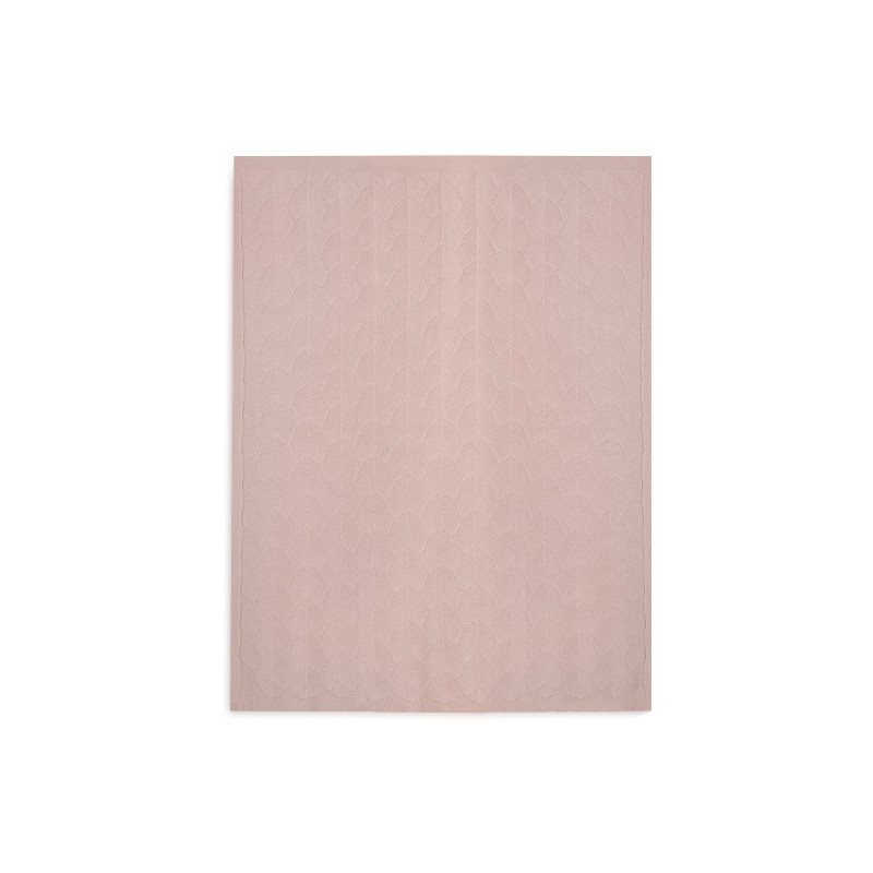 Couverture Lit de Bébé 100x150cm Shell Knit - Wild Rose - GOTS