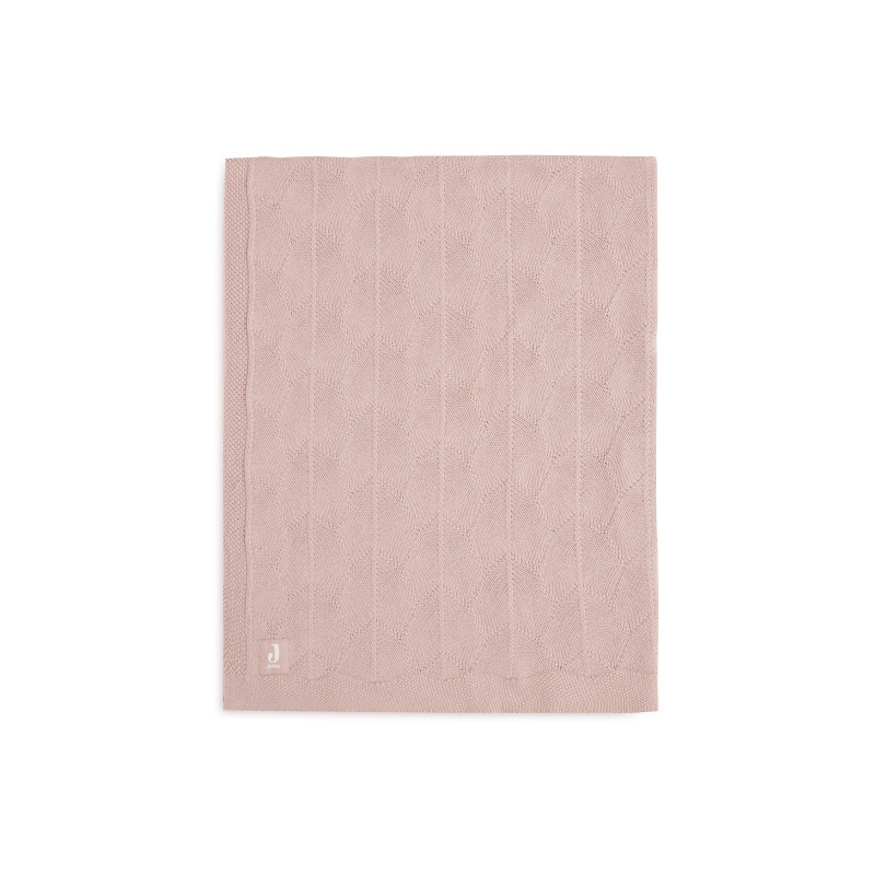 Couverture Lit de Bébé 100x150cm Shell Knit - Wild Rose - GOTS