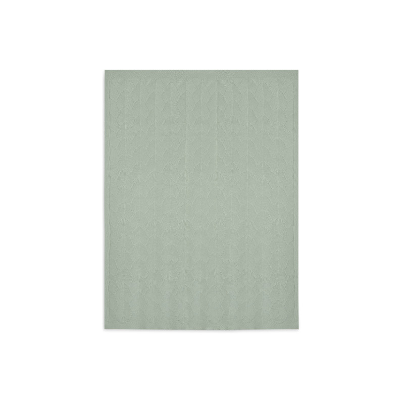 Couverture Lit de Bébé 100x150cm Shell Knit - Sea Foam - GOTS