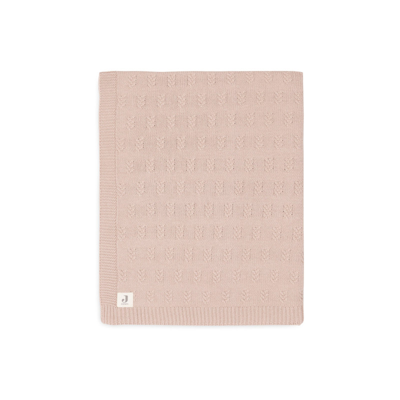 Couverture Lit de Bébé 100x150cm Grain knit - Wild Rose