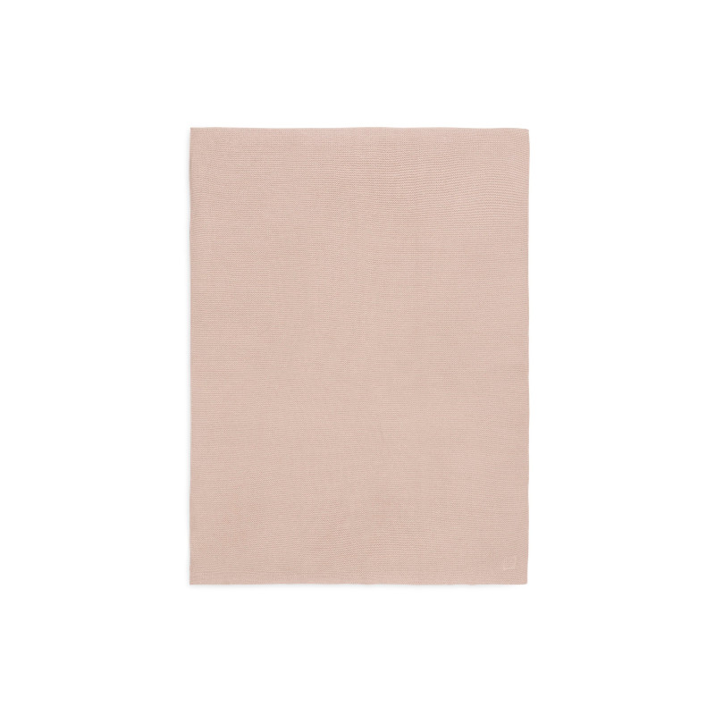 Couverture Lit de Bébé 100x150cm Basic knit - Wild Rose