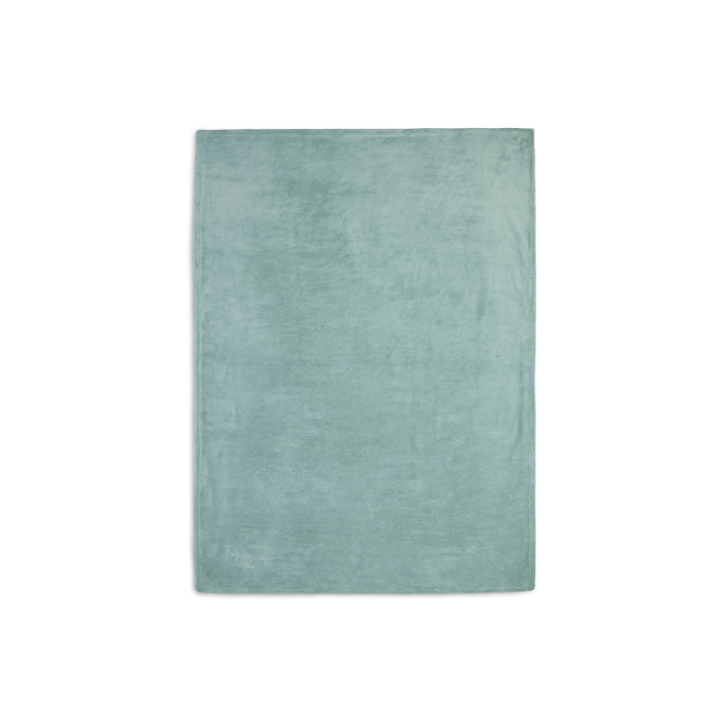 Couverture Berceau 75x100cm Basic Knit - Forest Green/Fleece