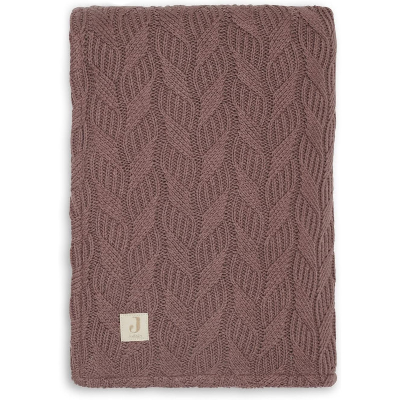 Couverture Berceau 75x100cm Spring Knit - Chestnut/Fleece