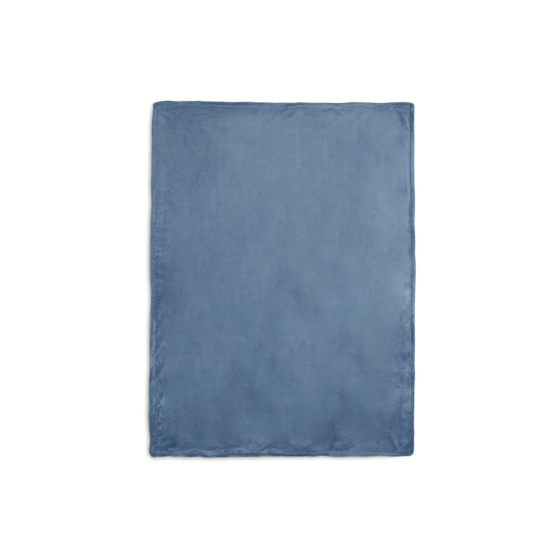 Couverture Berceau 75x100cm Basic Knit - Jeans Blue/Fleece