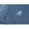 Couverture Berceau 75x100cm Basic Knit - Jeans Blue/Fleece Couverture Berceau 75x100cm Basic Knit - Jeans Blue/Fleece