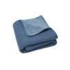 Couverture Berceau 75x100cm Basic Knit - Jeans Blue/Fleece Couverture Berceau 75x100cm Basic Knit - Jeans Blue/Fleece