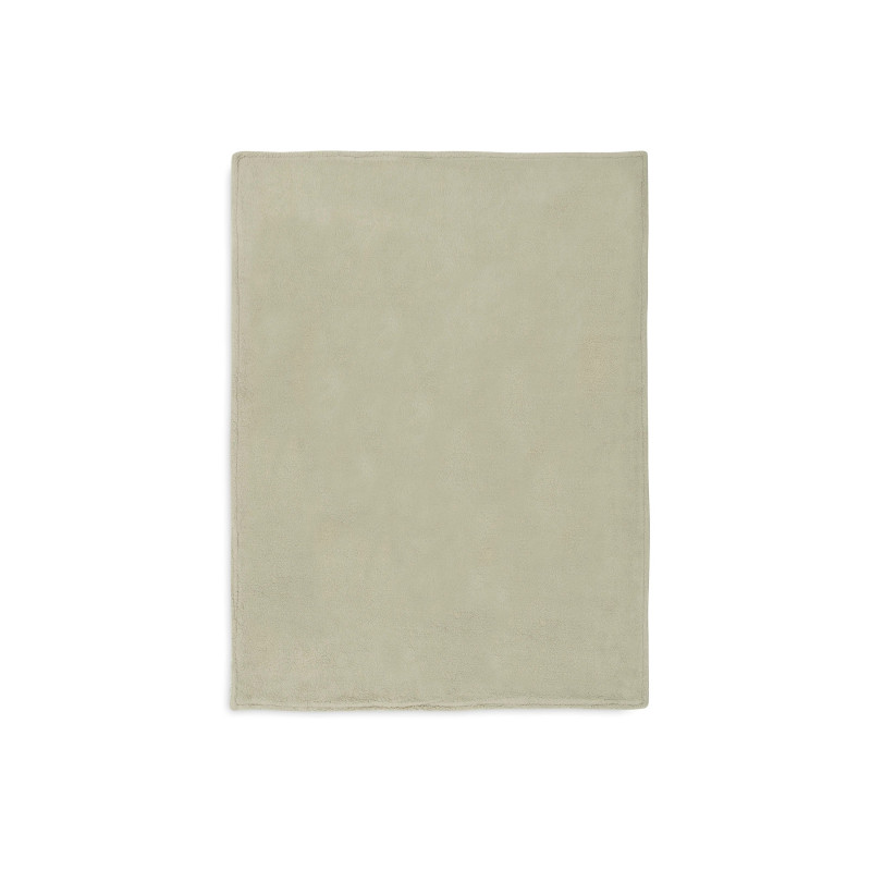 Couverture Berceau 75x100cm Grain knit - Olive Green/Velvet