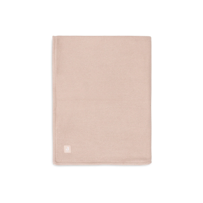 Couverture Berceau 75x100cm Basic Knit - Wild Rose/Fleece