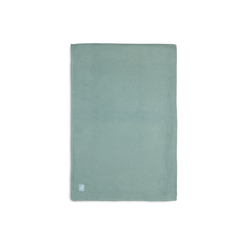 Couverture Lit de Bébé 100x150cm Basic Knit - Forest Green/Fleece