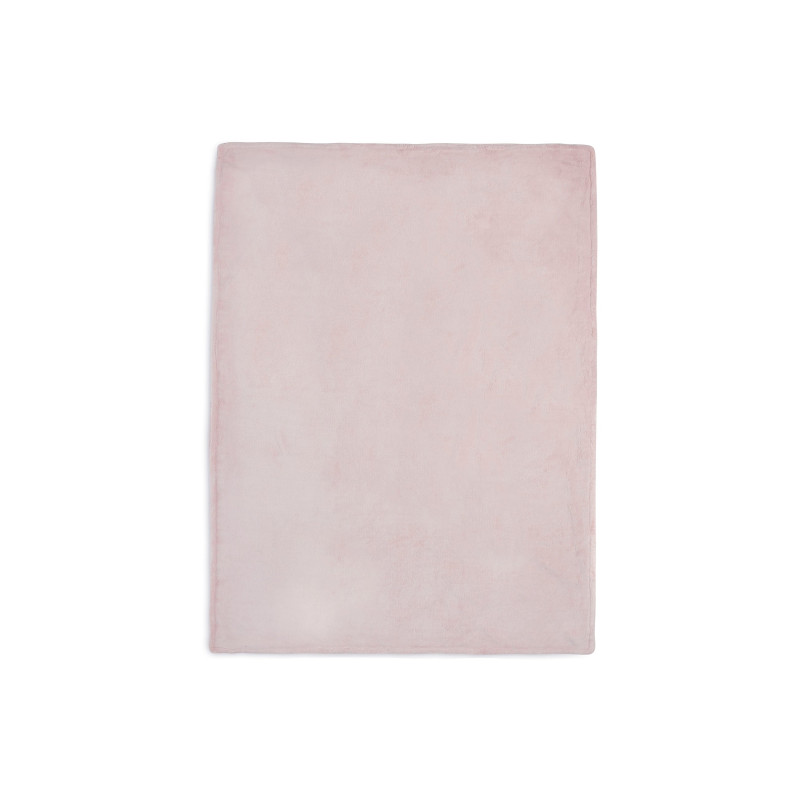 Couverture Lit de Bébé 100x150cm Basic Knit - Pale Pink/Fleece