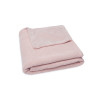Couverture Lit de Bébé 100x150cm Basic Knit - Pale Pink/Fleece