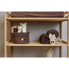 Couverture Lit de Bébé 100x150cm Spring Knit - Chestnut/Fleece