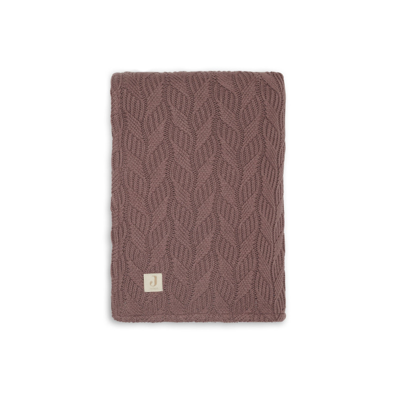 Couverture Lit de Bébé 100x150cm Spring Knit - Chestnut/Fleece