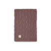 Couverture Lit de Bébé 100x150cm Spring Knit - Chestnut/Fleece