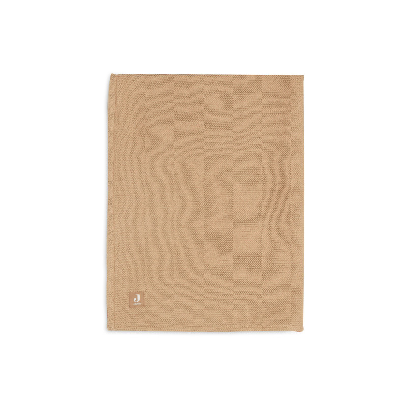 Couverture Lit de Bébé 100x150cm Basic Knit - Biscuit/Fleece