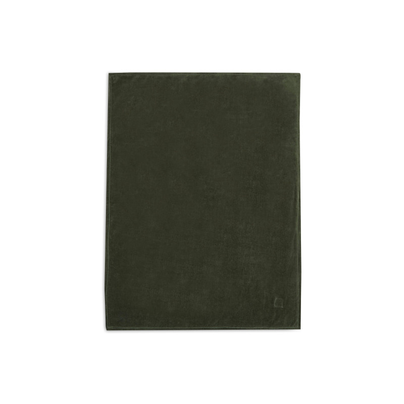 Couverture Lit de Bébé 100x150cm Pure Knit - Leaf Green/Velvet - GOTS