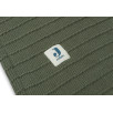 Couverture Lit de Bébé 100x150cm Pure Knit - Leaf Green/Velvet - GOTS