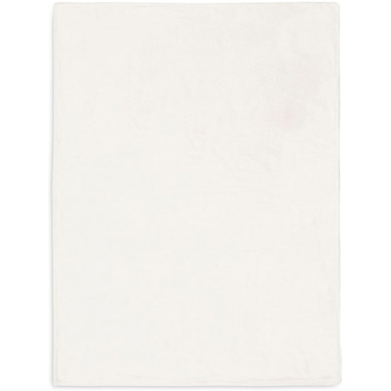 Couverture Lit de Bébé 100x150cm Basic Knit - Ivory/Coral Flee
