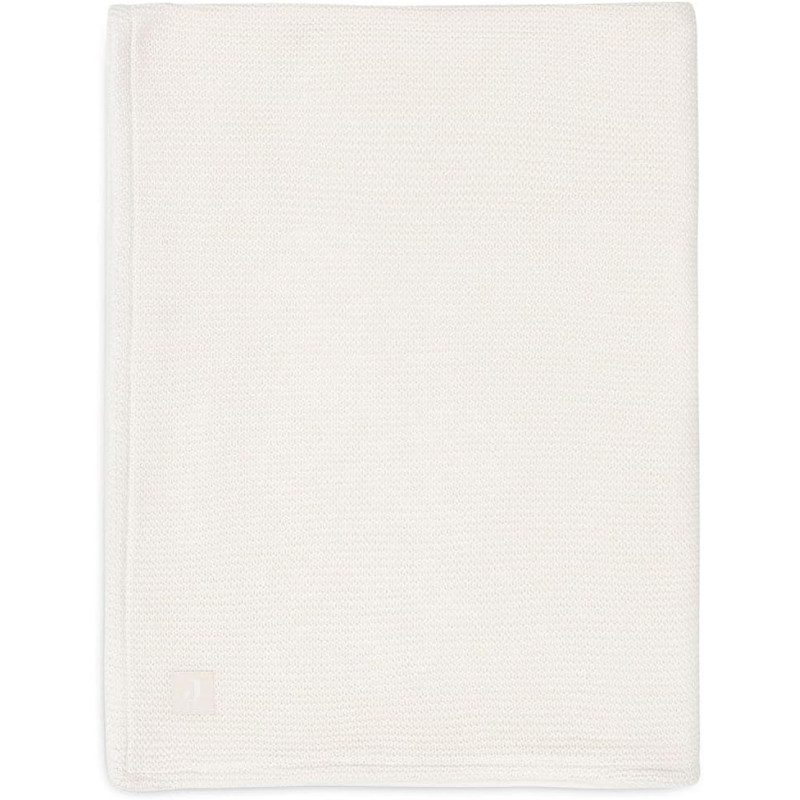 Couverture Lit de Bébé 100x150cm Basic Knit - Ivory/Coral Flee