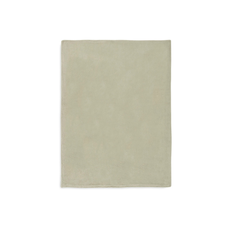Couverture Lit de Bébé 100x150cm Grain Knit - Olive Green/Velvet