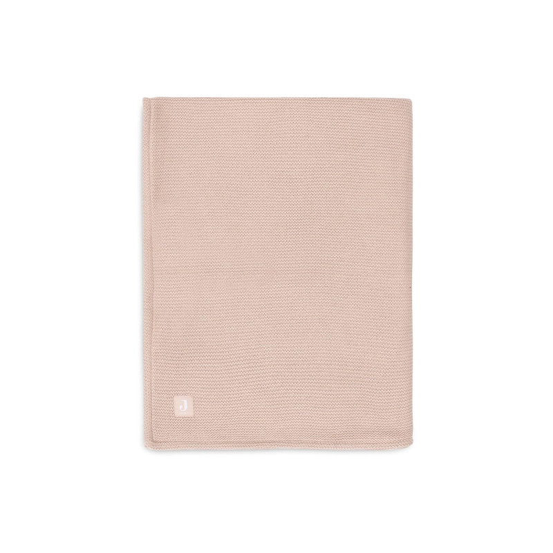 Couverture Lit de Bébé 100x150cm Basic Knit - Wild Rose/Fleece