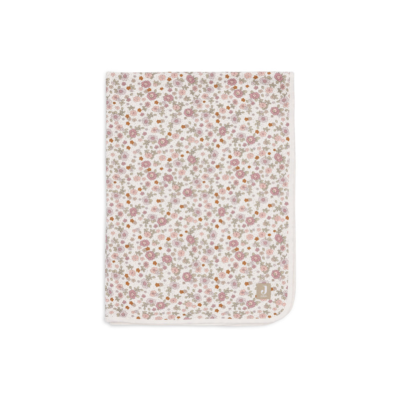 Couverture Berceau Jersey 75x100cm - Retro Flowers