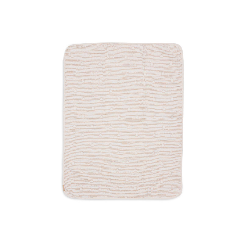 Couverture Berceau 75x100cm Miffy Stripe - Biscuit