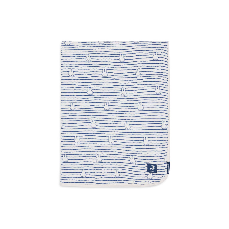 Couverture Berceau 75x100cm Miffy Stripe - Navy