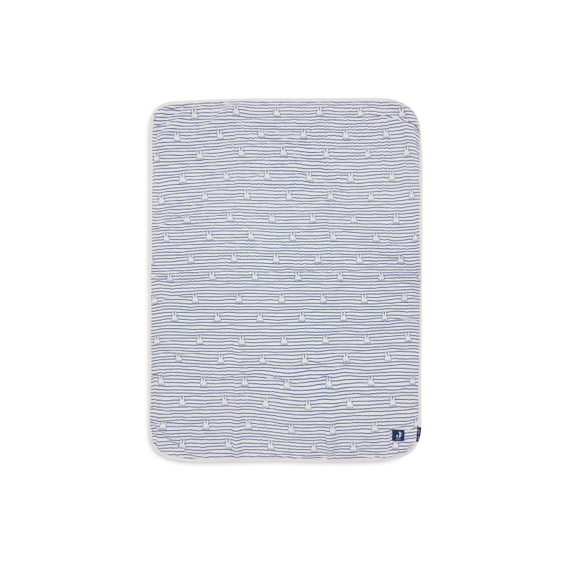 Couverture Berceau 75x100cm Miffy Stripe - Navy