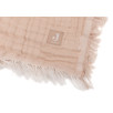 Couverture Berceau 75x100cm Fringe Moonstone/Ivory - GOTS Couverture Berceau 75x100cm Fringe Moonstone/Ivory - GOTS