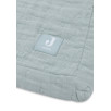 Couverture Berceau Gaze De Coton 75x100cm Jacquard - Sea Green - GOTS Couverture Berceau Gaze De Coton 75x100cm Jacquard - Sea Green - GOTS