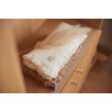 Couverture Lit de Bébé Muslin Fringe 120x120cm - Ivory Couverture Lit de Bébé Muslin Fringe 120x120cm - Ivory