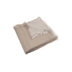 Couverture Lit de Bébé 120x120cm Fringe - Olive Green/Ivory - GOTS Couverture Lit de Bébé 120x120cm Fringe - Olive Green/Ivory - GOTS