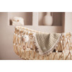 Couverture Lit de Bébé 120x120cm Fringe - Olive Green/Ivory - GOTS Couverture Lit de Bébé 120x120cm Fringe - Olive Green/Ivory - GOTS