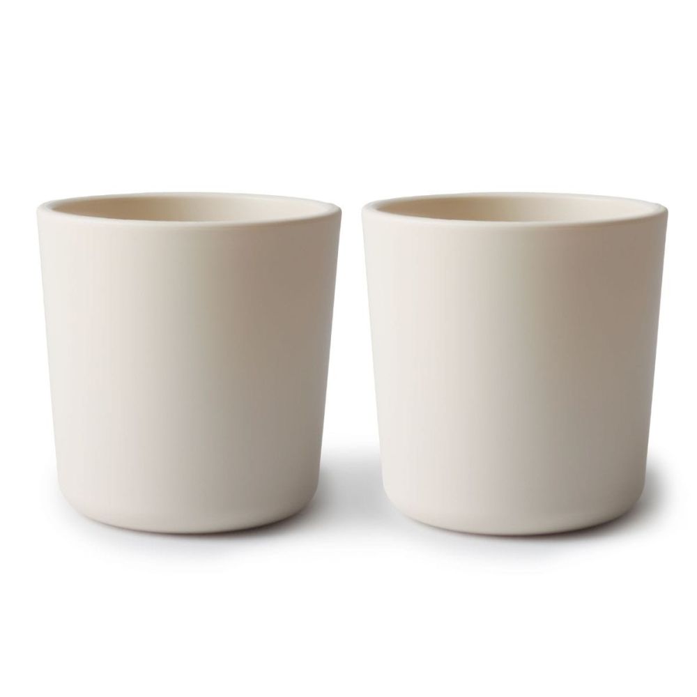 Lot de 2 gobelets Mushie Ivoire
