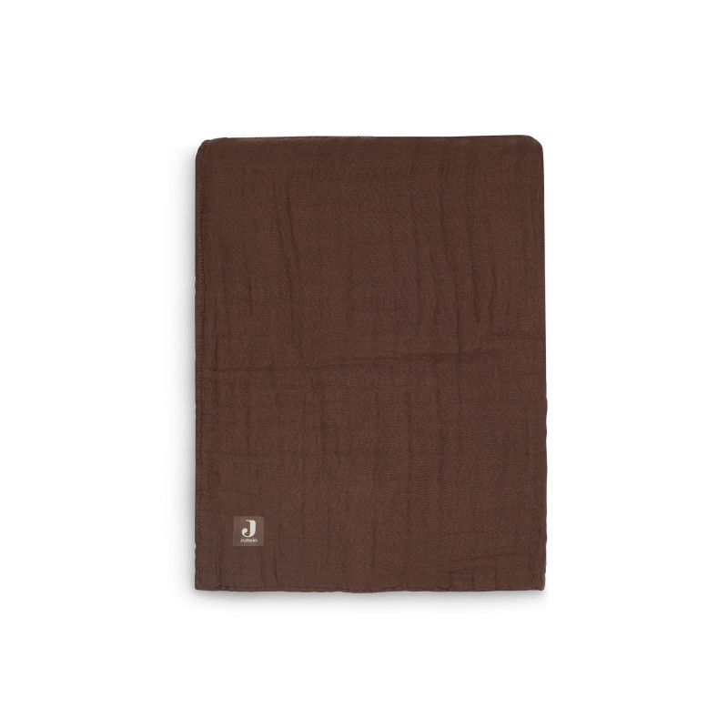 Couverture Wrinkled Coton 75x100cm Chestnut