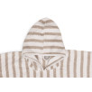 Poncho de Bain Stripe Éponge - Olive Green - GOTS Poncho de Bain Stripe Éponge - Olive Green - GOTS