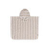 Poncho de Bain Stripe Éponge - Olive Green - GOTS Poncho de Bain Stripe Éponge - Olive Green - GOTS