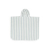 Poncho de bain Éponge Stripe - Sea Green - GOTS Poncho de bain Éponge Stripe - Sea Green - GOTS