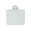 Poncho de bain Éponge Stripe - Sea Green - GOTS Poncho de bain Éponge Stripe - Sea Green - GOTS
