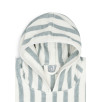 Poncho de bain Éponge Stripe - Sea Green - GOTS Poncho de bain Éponge Stripe - Sea Green - GOTS