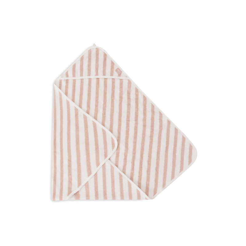 Cape de Bain 75x75cm Stripe Terry - Wild Rose - GOTS