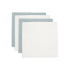 Lange Gaze de Coton Small 70x70cm - Sea Green/Ivory - 4 Unités Lange Gaze de Coton Small 70x70cm - Sea Green/Ivory - 4 Unités