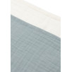Lange Gaze de Coton Small 70x70cm - Sea Green/Ivory - 4 Unités Lange Gaze de Coton Small 70x70cm - Sea Green/Ivory - 4 Unités