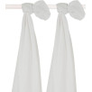 Lange Gaze de Coton Large 115x115cm - Blanc - 2 Unités
