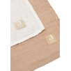 Lange Gaze de Coton Large 115x115cm - Biscuit/Ivory - 2 Unités
