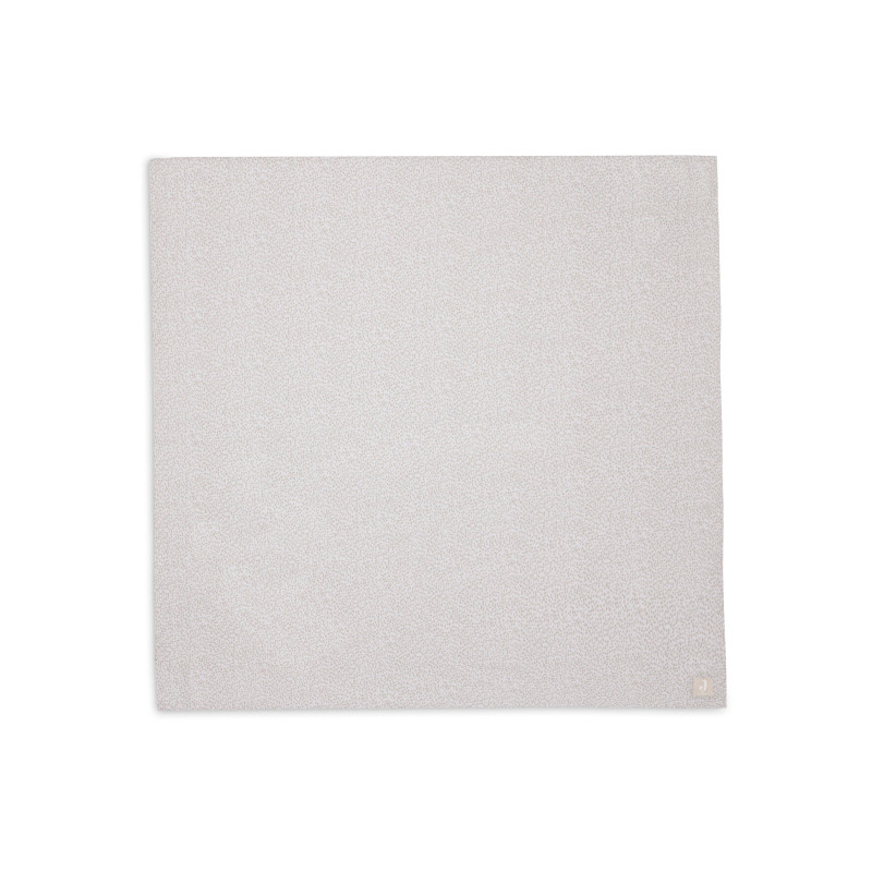 Lange Gaze de Coton Large 115x115cm Dotted - Nougat - GOTS
