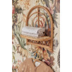 Lange Gaze de Coton Large 115x115cm Pointelle - Biscuit - GOTS